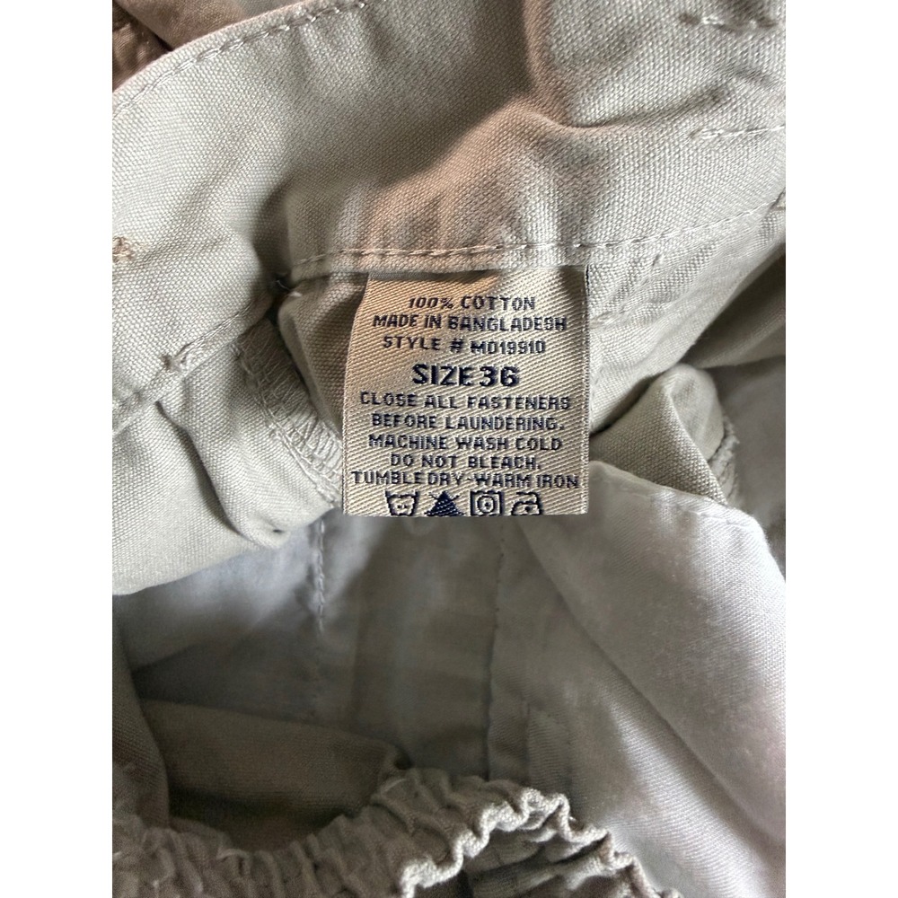 Hook & Tackle Mens Khaki Beer Can Island Fishing Cargo Shorts Size 36 M019910 - Picture 8 of 8